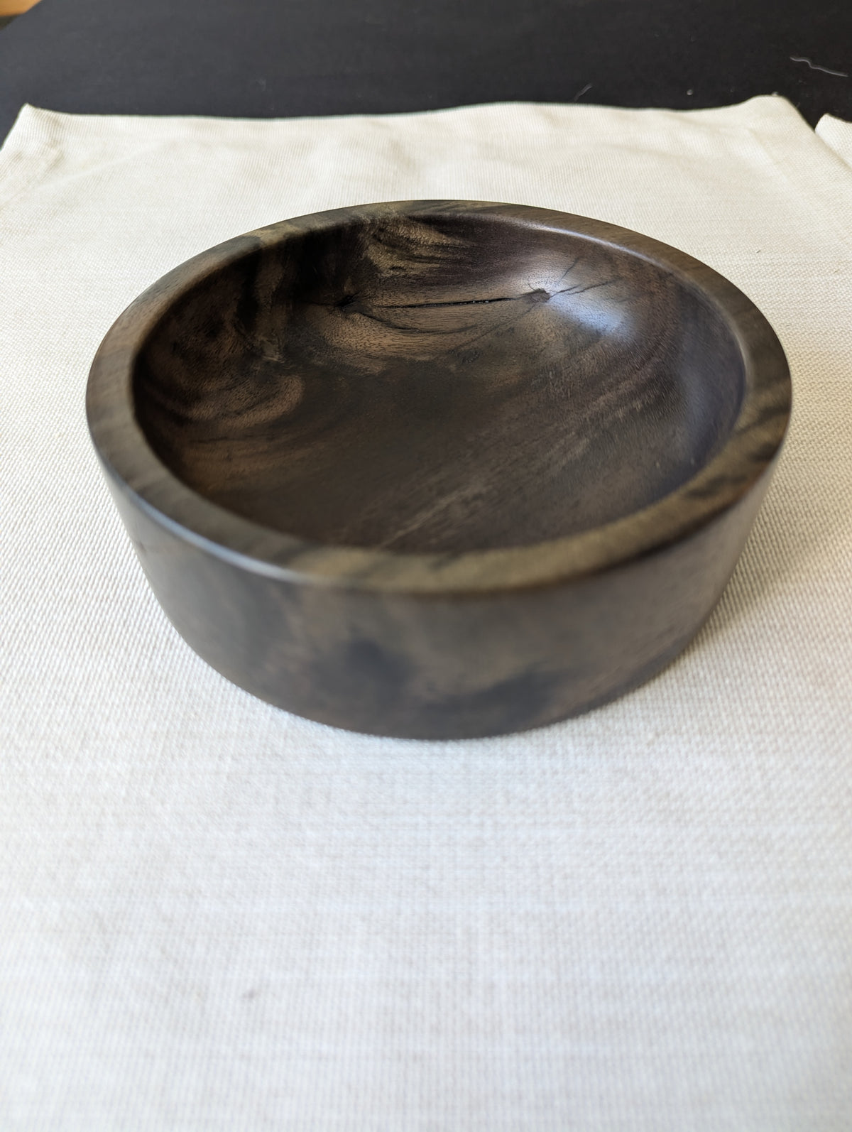 Shallow Blue Mahoe Bowl