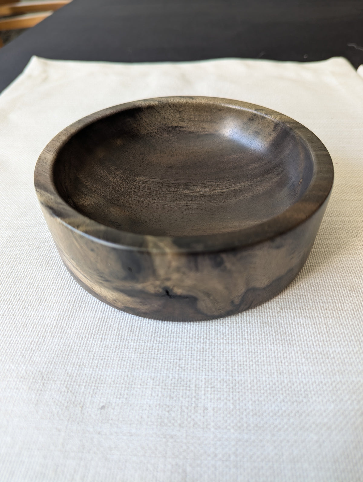 Shallow Blue Mahoe Bowl